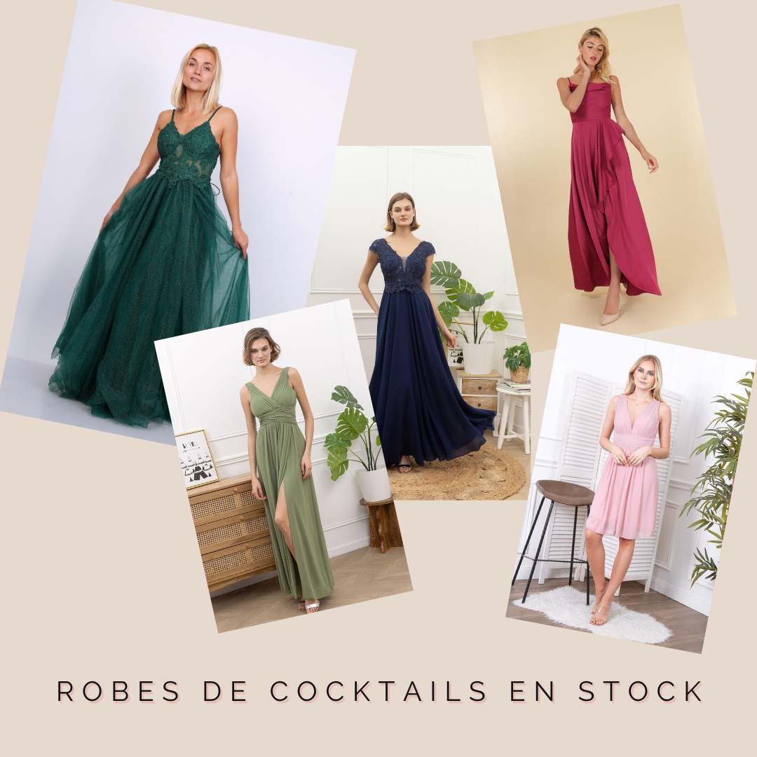 Robes de Cocktail Robes en stock Soirées Cocktails
