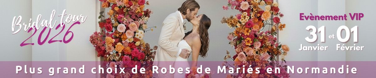 Cliquez pour plus de détails BRIDAL TOUR : Le plus grand choix de Normandie en un seul Weekend !